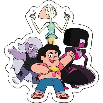 STEVEN UNIVERSE Crystal Gems Sticker Decal - 4.6x5 Inch - Cartoon Network Animation Anime Series Vinyl Decal Sticker Craft Supply