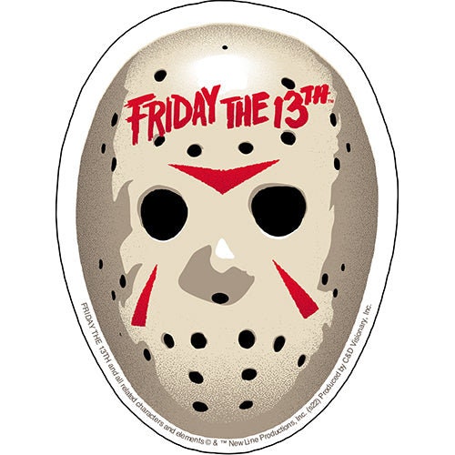 FRIDAY THE 13TH Mask Sticker Decal - 3.75x5 Inch - Jason Voorhees Horror Movie Series Vinyl Decal Sticker Craft Supply