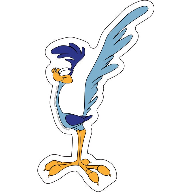 ROADRUNNER Sticker Decal - 3.7x6 Inch - Looney Tunes Cartoon Roadrunner Sticker Vinyl Sticker Decal Craft Supply