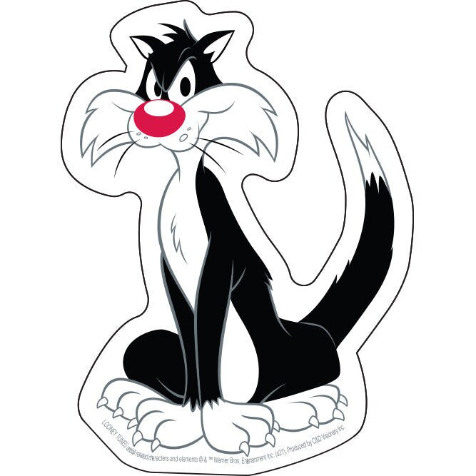 SYLVESTER Sticker Decal - 3.75x5 Inch - Looney Tunes Cartoon Sylvester the Cat Sticker Vinyl Sticker Decal Craft Supply