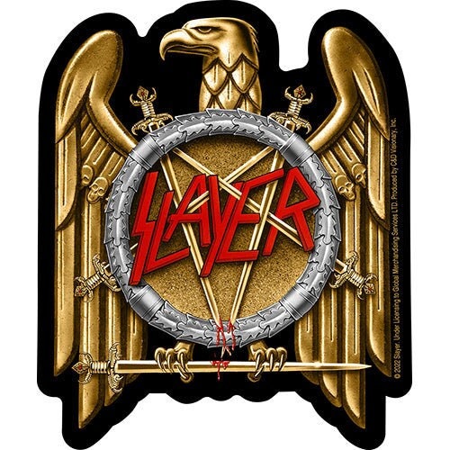 SLAYER Golden Eagle Sticker Decal - 4.2x5 Inch - Kerry King American Thrash Metal Band Vinyl Decal Sticker Craft Supply