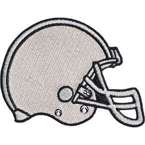 Football Helmet Patch - 3x2.6 Inch - Embroidered Patch Applique Craft Supply