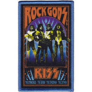KISS Rock Gods Patch - 4.25x2.6 Inch - Embroidered Patch Applique Craft Supply