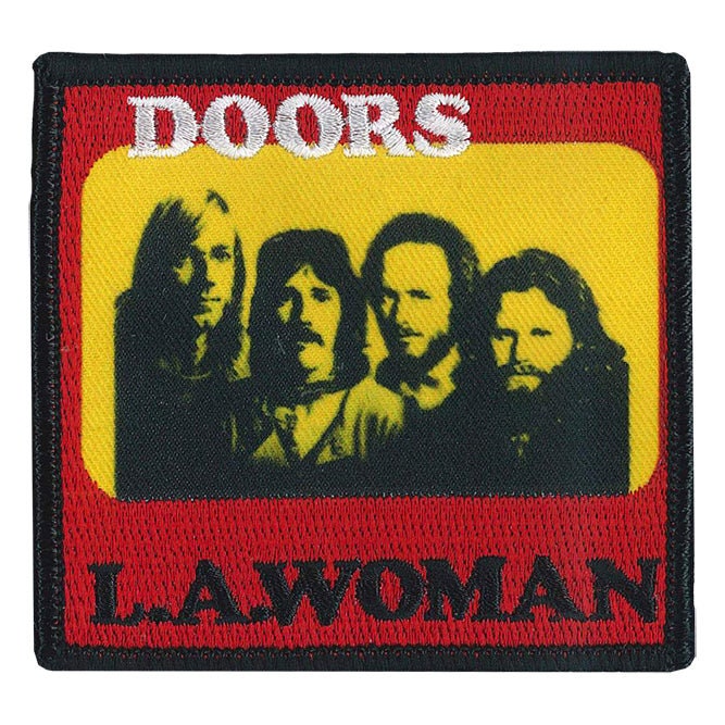 THE DOORS LA Woman Patch - 3.5x3.5 Inch - Embroidered Rock Band Patch Applique Craft Supply