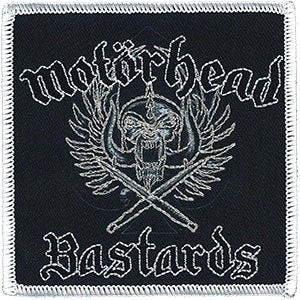 MOTORHEAD Bastards Patch - 3.5x3.5 Inch - Embroidered Rock Band Patch Applique Craft Supply