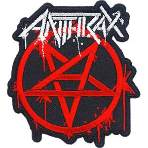 ANTHRAX Masters Logo Patch - 3x3.25 Inch - Embroidered Rock Band Patch Applique Craft Supply