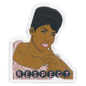 ARETHA FRANKLIN Respect Patch - 3.2x3.75 Inch - R&B Soul Funk Music Embroidered Patch Applique Craft Supply