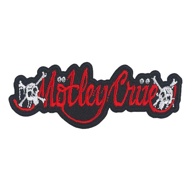 MOTLEY CRUE Feelgood Logo Band Patch - 4.25x2 Inch - Album Embroidered American Heavy Metal Band Patch Applique Craft Supply