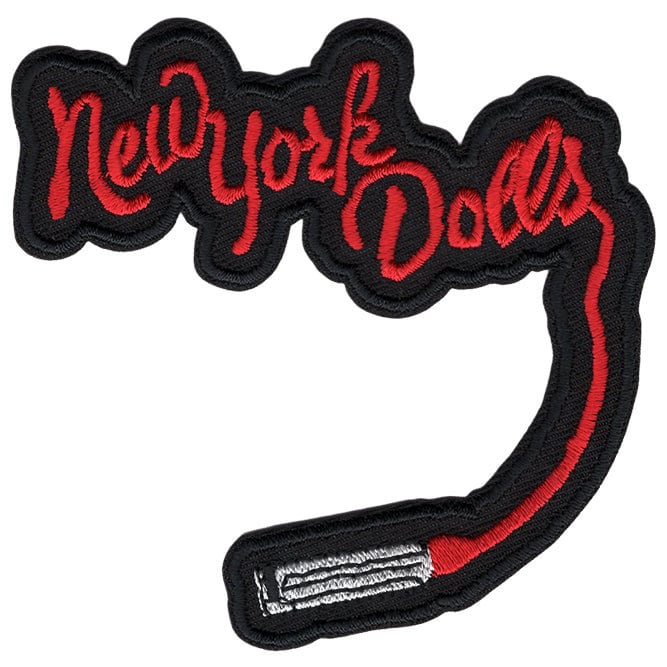 NEW YORK DOLLS Logo Patch - 3.5x3.5 Inch - Embroidered Rock Band Patch Applique Craft Supply