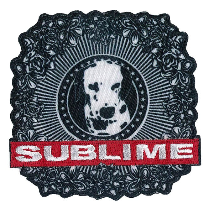 SUBLIME Lou Dog Patch - 3.5x3.5 Inch - Embroidered Punk Rock Band Patch Applique Craft Supply