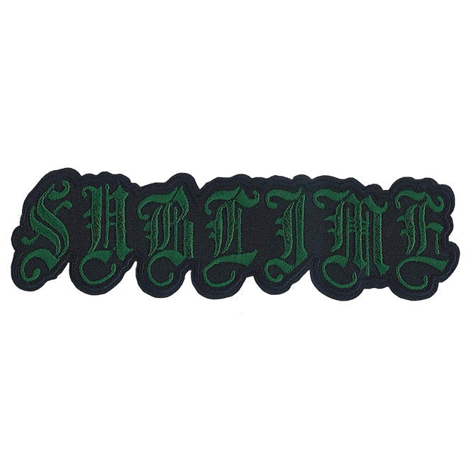 SUBLIME Old English Logo Patch - 5.25x1.75 Inch - Embroidered Punk Rock Band Patch Applique Craft Supply