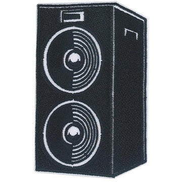 Music Speakers Patch - 2.5x3.8 Inch - Embroidered Music Patch Applique Craft Supply