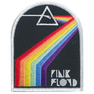PINK FLOYD Dark Side of Moon Arch Patch - 3.5 Inch - DSOTM Album Embroidered Rock Band Patch Applique Craft Supply