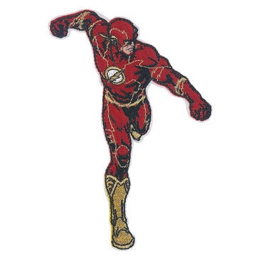 THE FLASH Running Punch Patch - 3x4.5 Inch - DC Comics Embroidered Patch Applique Craft Supply