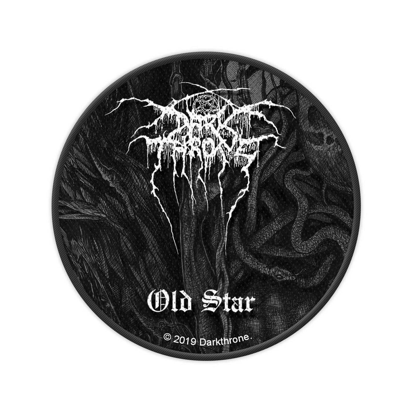 DARKTHRONE Old Star Patch - Approx 3.5 Inch - Norwegian Metal Band Embroidered Patch Applique Craft Supply - Officially Licensed