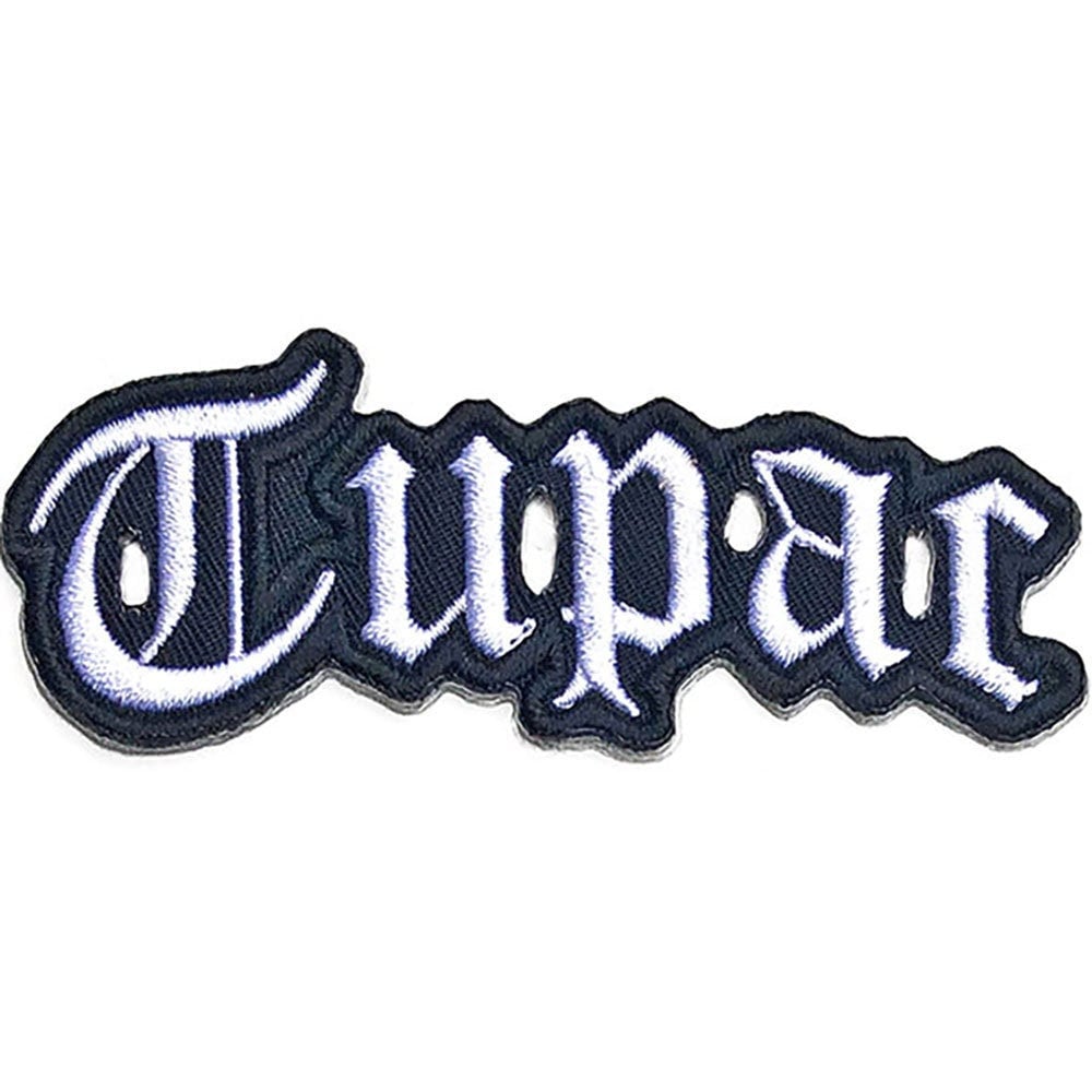 TUPAC Cut Out Logo Patch - Approx 4x1 Inch - Tupac Shakur 2pac Embroidered Patch Applique Craft Supply - Officially Licensed