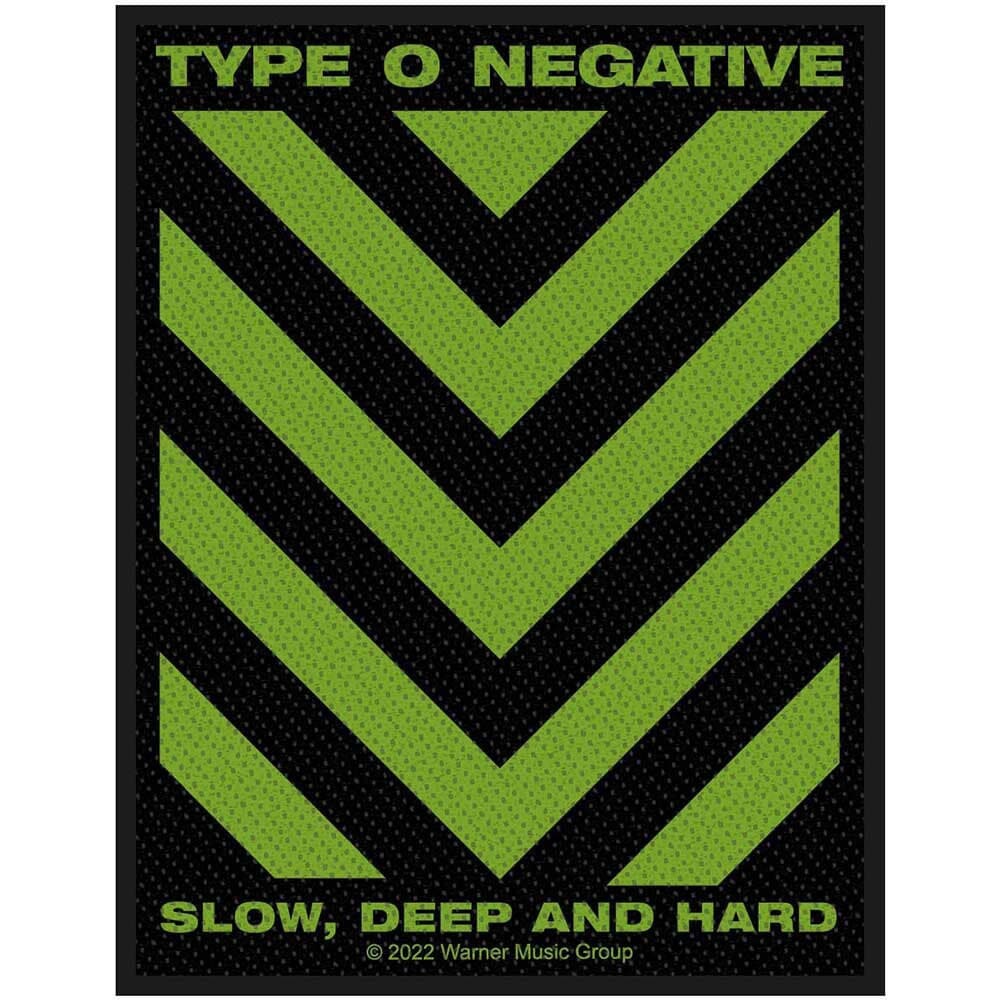 TYPE O NEGATIVE Patch - Approx 3x4 Inch - Type O Negative Slow, Deep & Hard Embroidered Patch Applique Craft Supply - Officially Licensed