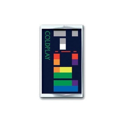 COLDPLAY Enamel Metal Pin Badge - Approx 1 Inch - Coldplay X & Y Album - Pinback Badge Button Lapel With Butterfly Clutch Attachment