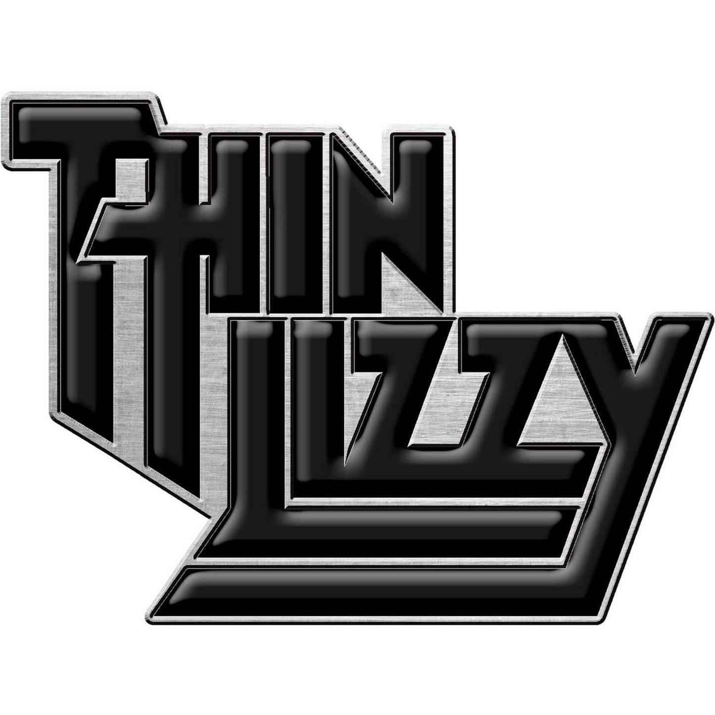 THIN LIZZY Enamel Metal Pin Badge - Approx 1 Inch - Thin Lizzy Logo - Pinback Badge Button Lapel With Butterfly Clutch Attachment