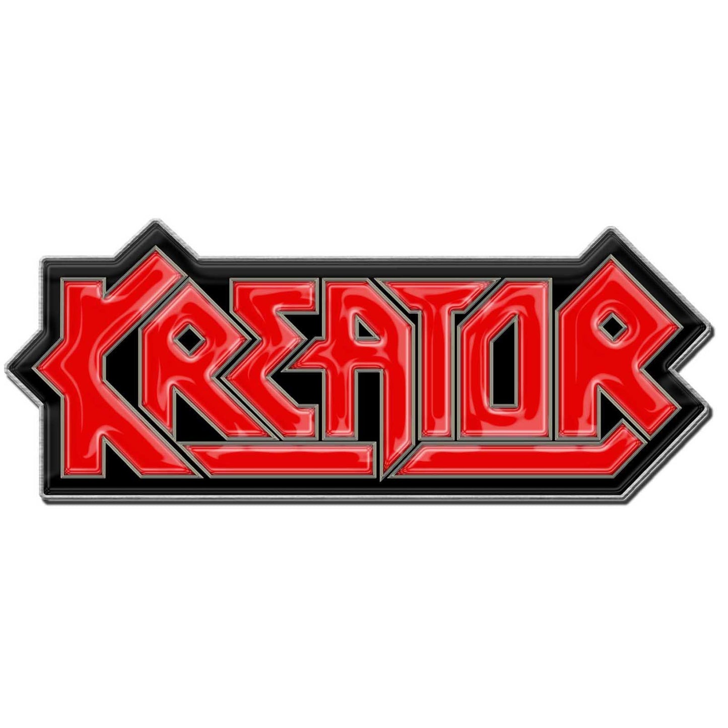 KREATOR Enamel Metal Pin Badge - Approx 1 Inch - Kreator Red Logo - Pinback Badge Button Lapel With Butterfly Clutch Attachment