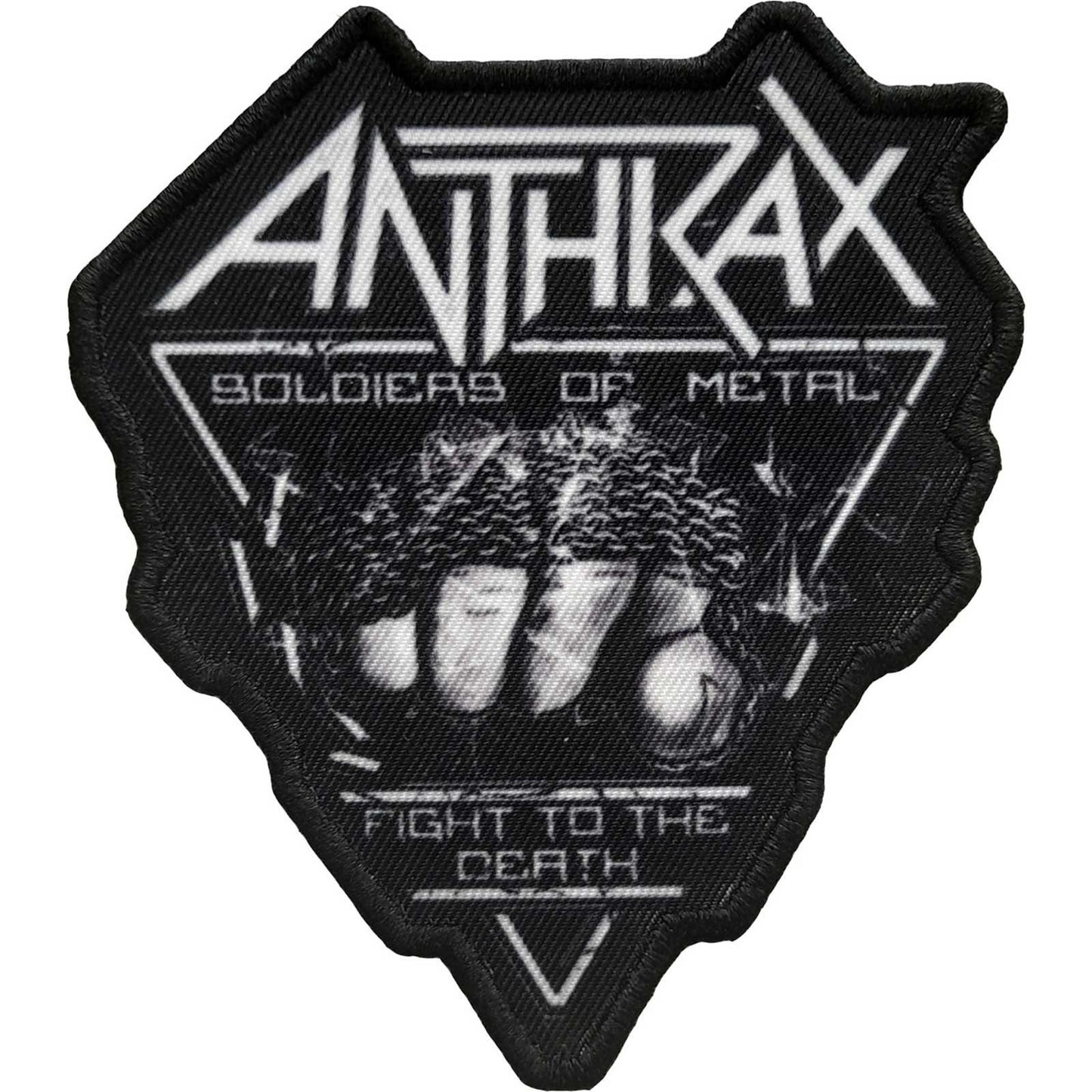 ANTHRAX Soldier Of Metal Patch - 4x3 Inch - Anthrax Soldier Of Metal Embroidered Patch Applique Craft Supply - Officially Licensed