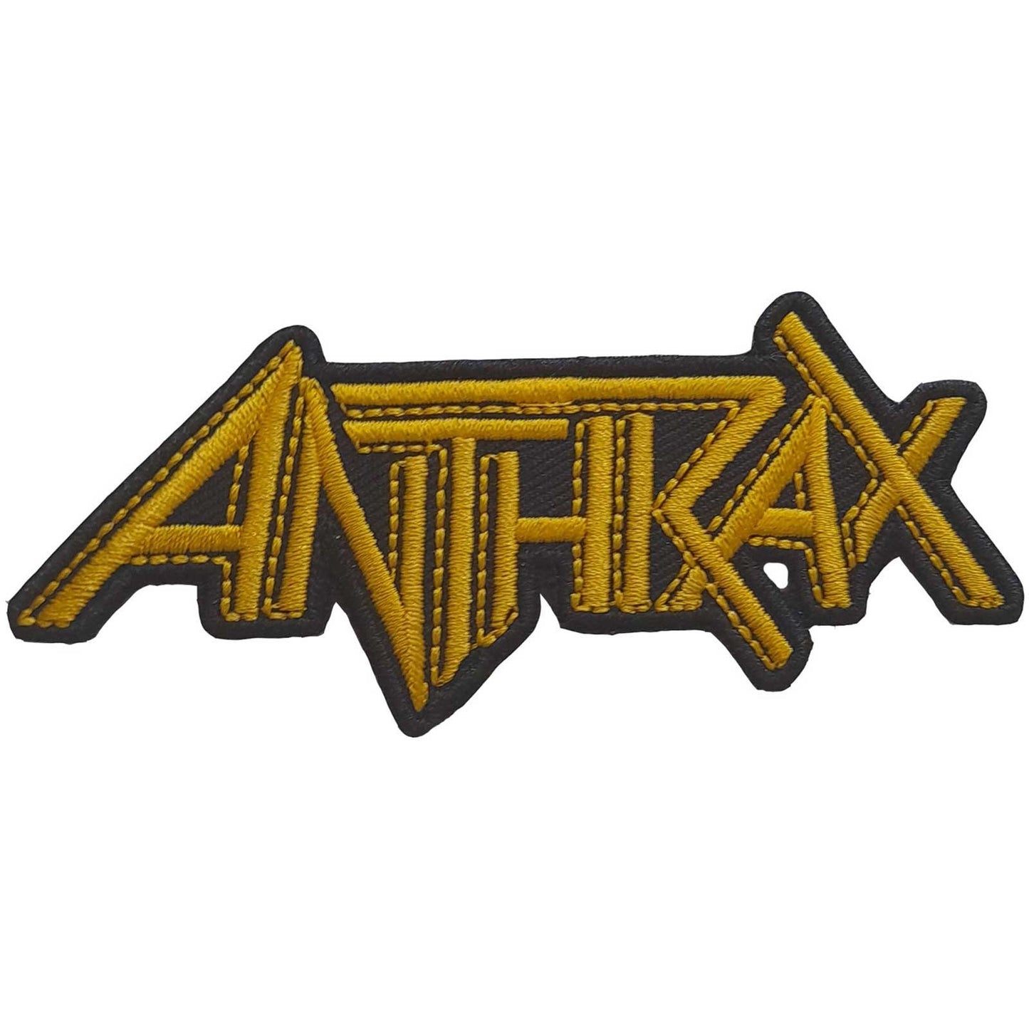 ANTHRAX Yellow Logo Patch - 4.25x1.8 Inch - Anthrax Rock Band Embroidered Patch Applique Craft Supply - Officially Licensed