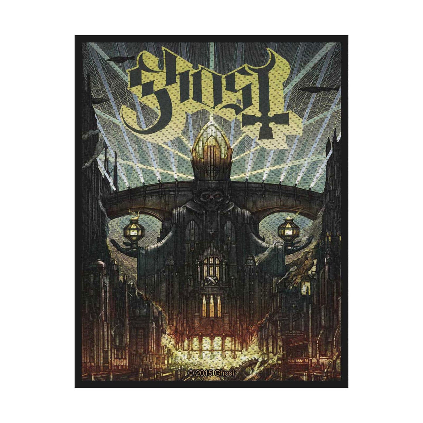 GHOST Meliora Patch - 3x4 Inch - Swedish Rock Band Embroidered Patch Applique Craft Supply - Officially Licensed