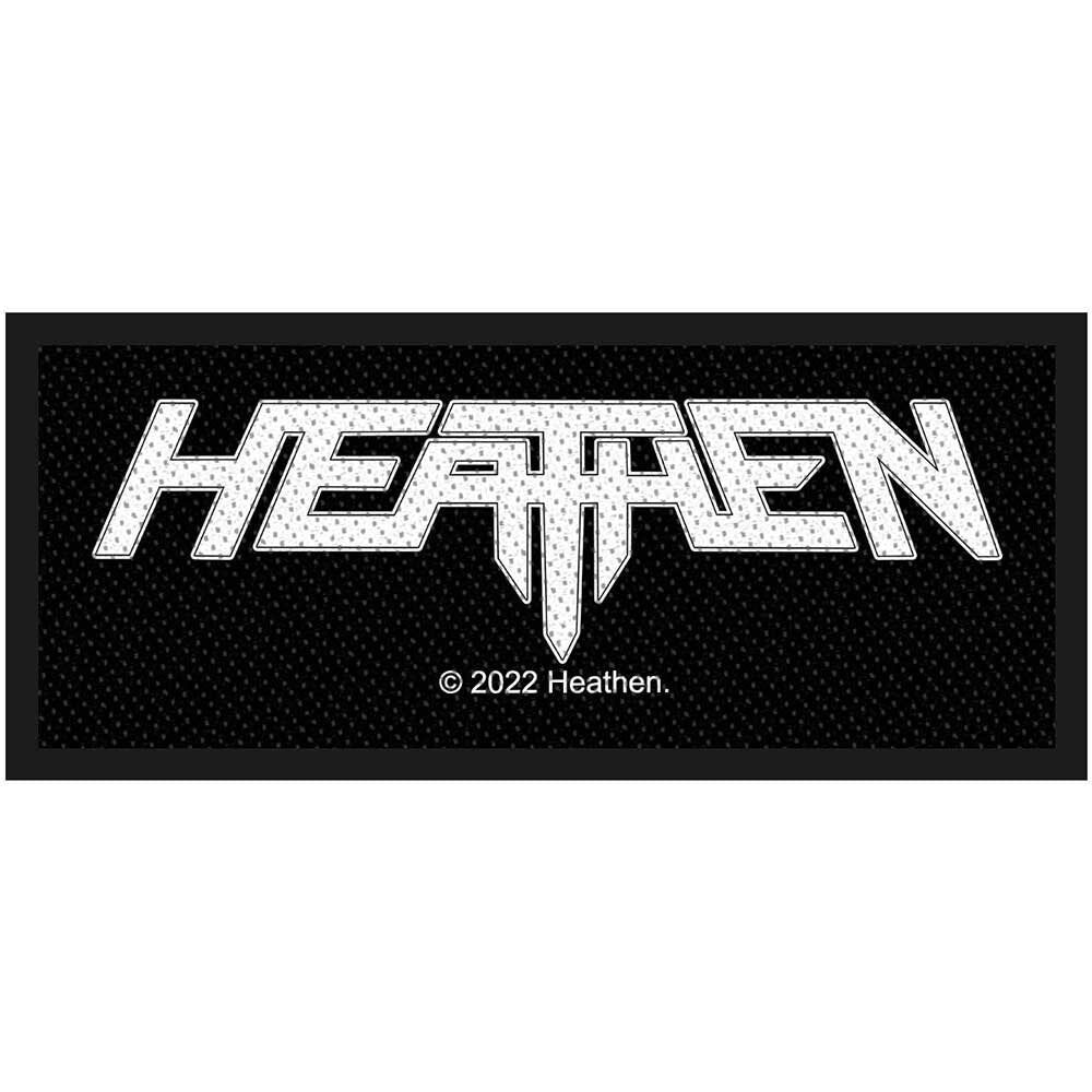 HEATHEN Logo Patch - 4x1.5 Inch - Album Thrash Metal Band Embroidered Patch Applique Craft Supply - Officially Licensed
