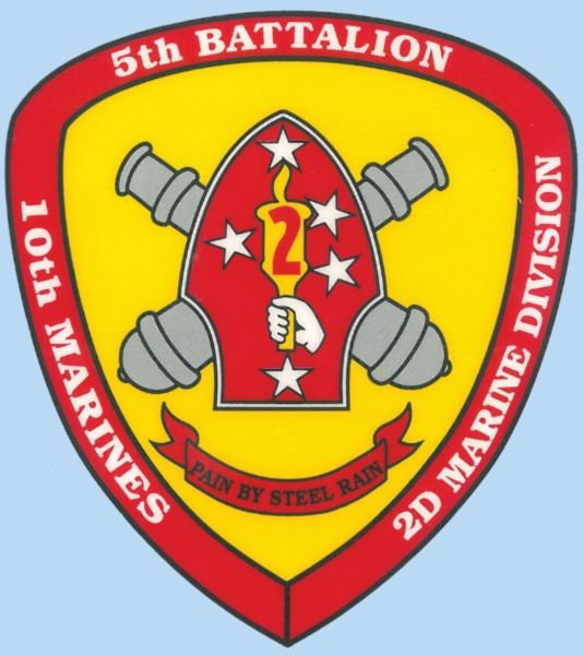 5th Battalion 10th Marines Pain by Steel Rain Clear Decal Sticker - United States Marines Clear Decal For Car Truck Window Vehicle Military
