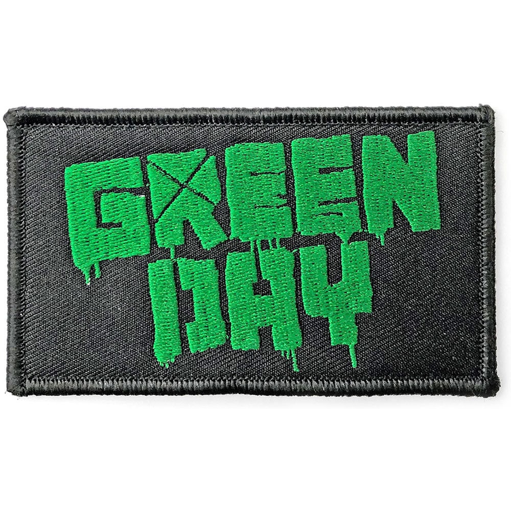GREEN DAY Band Logo Patch - 4x2 Inch - Green Day Rock Band Embroidered Patch Applique Craft Supply - Officially Licensed