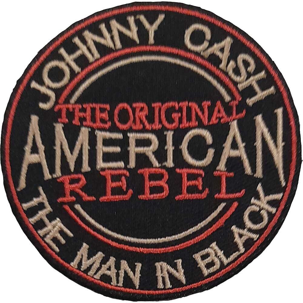 JOHNNY CASH American Rebel Patch - 3 Inch - Legendary Country Singer Embroidered Patch Applique Craft Supply - Officially Licensed