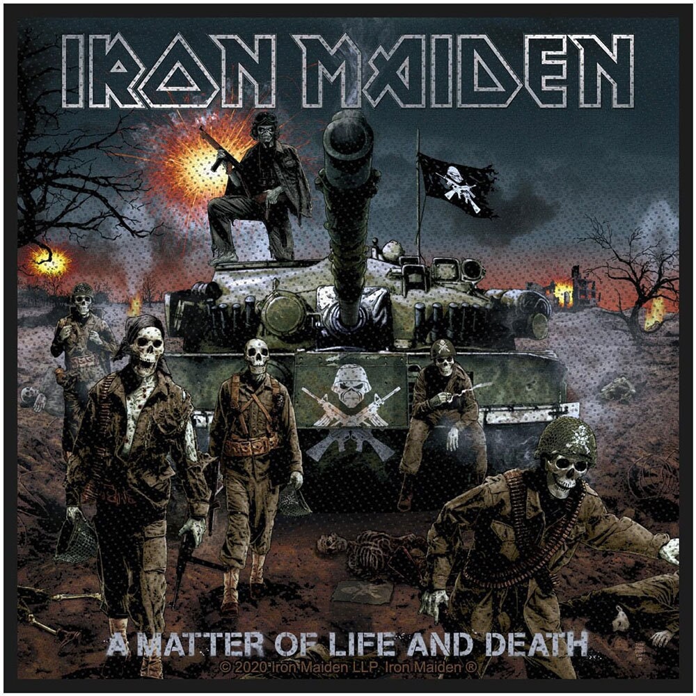 IRON MAIDEN Matter Of Life And Death Patch - 4x4 Inch - Heavy Metal Band Album Embroidered Patch Applique Craft Supply - Officially Licensed