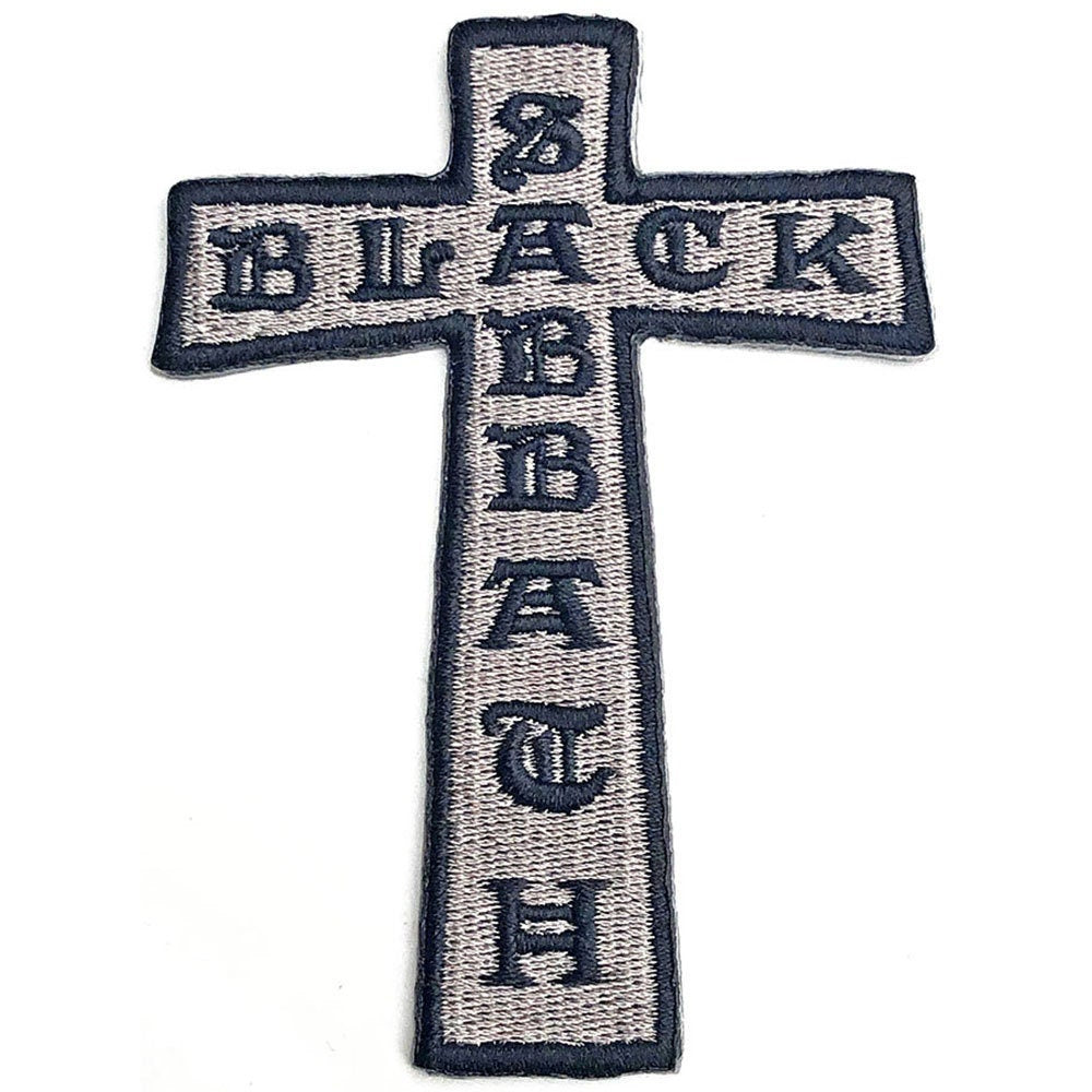 BLACK SABBATH Cross Patch - Approx 4x2 Inch - Black Sabbath Embroidered Patch Applique Craft Supply - Officially Licensed