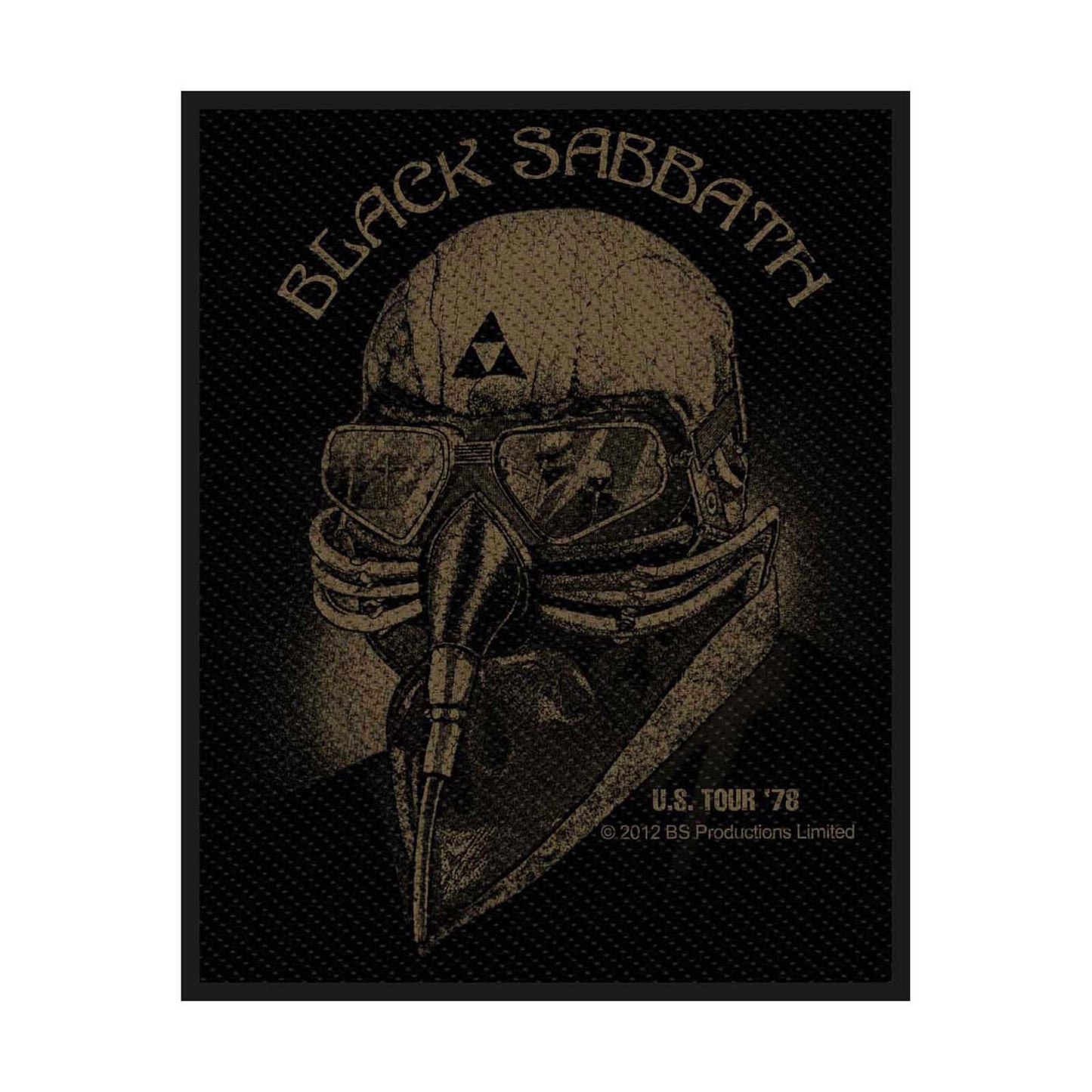 BLACK SABBATH US Tour 1978 Patch - 4x3 Inch - Black Sabbath Embroidered Patch Applique Craft Supply - Officially Licensed