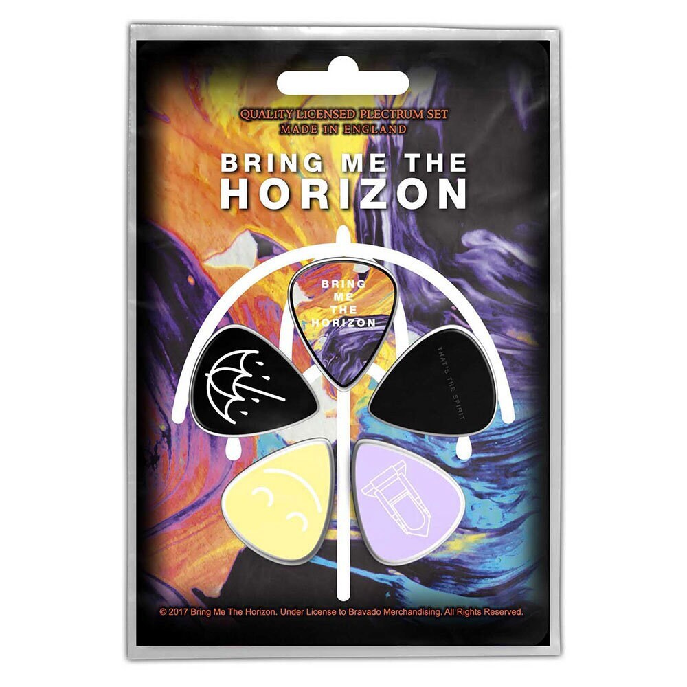 Bring Me The Horizon Guitar Pick 5 Piece Set - That's The Spirit British Rock Band - Plectrum Set Craft Supply - Officially Licensed