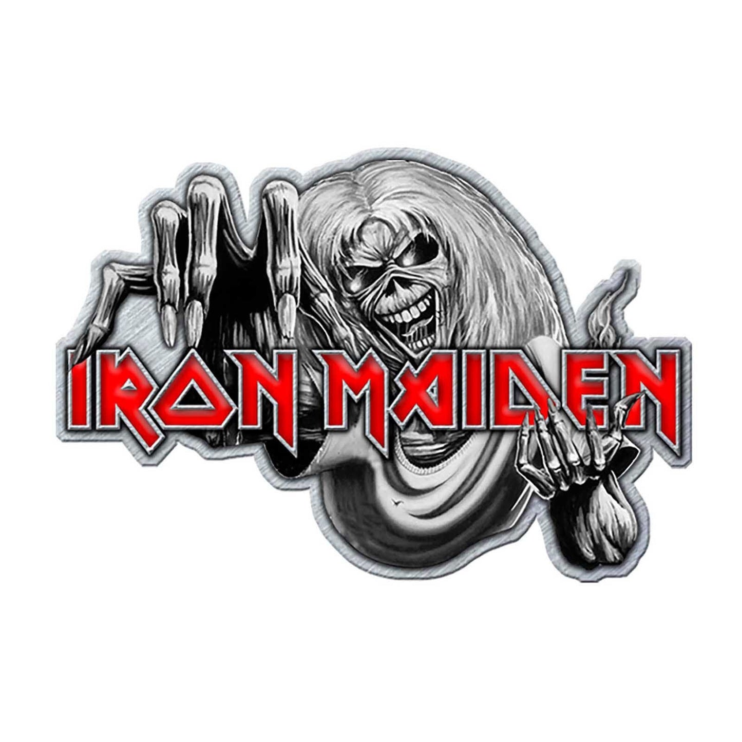 IRON MAIDEN Enamel Metal Pin Badge - Approx 1 Inch - Iron Maiden Number Beast - Pinback Badge Button Lapel With Butterfly Clutch Attachment