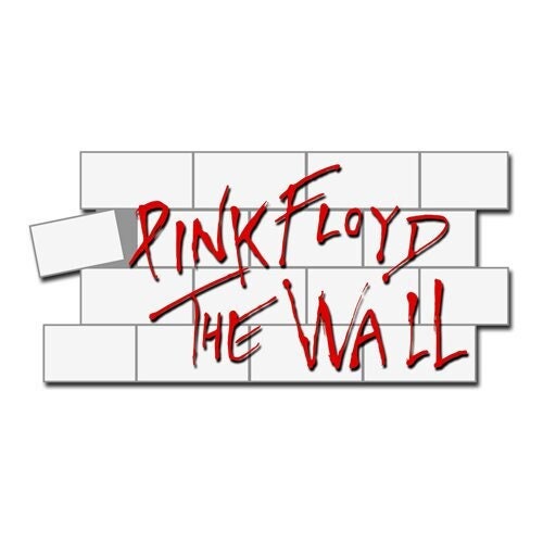 PINK FLOYD Metal Pin Badge - Approx 1 Inch - Pink Floyd The Wall Logo - Pinback Badge Button Lapel With Butterfly Clutch Attachment