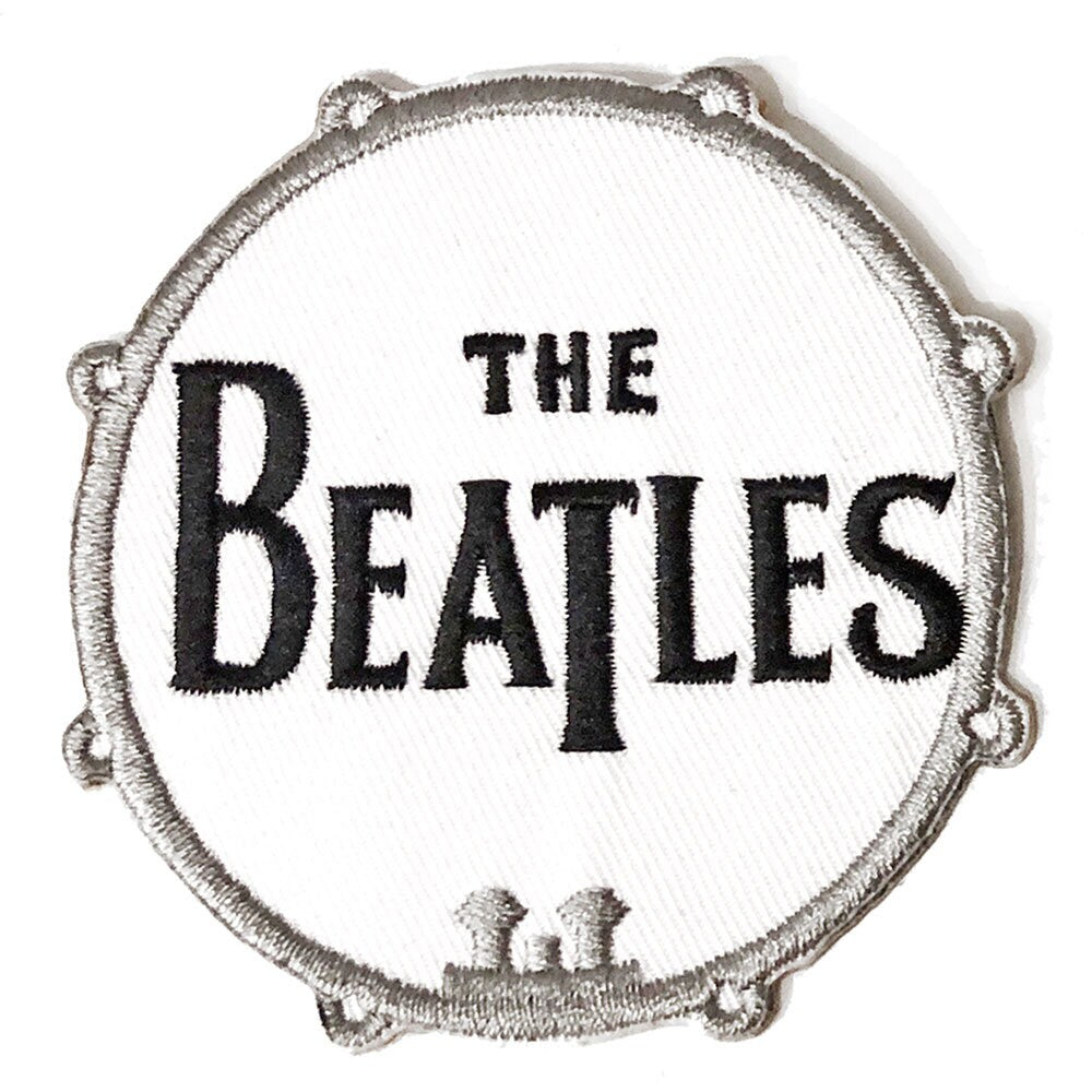 THE BEATLES Patch - 2.5 Inch - Beatles Drum Logo Embroidered Patch Applique Craft Supply - Officially Licensed