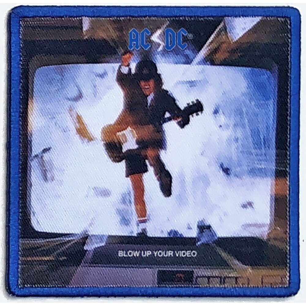 ACDC Blow Up Patch - 3.4x3.4 Inch - AC/DC Blow Up Your Video Album Embroidered Patch Applique Craft Supply - Officially Licensed!
