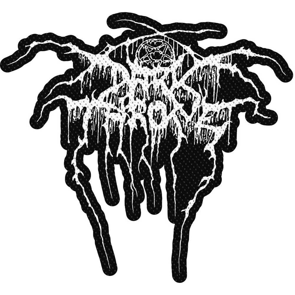 DARKTHRONE Logo Cut Out Patch - 4x3 Inch - Norwegian Metal Band Embroidered Patch Applique Craft Supply - Officially Licensed