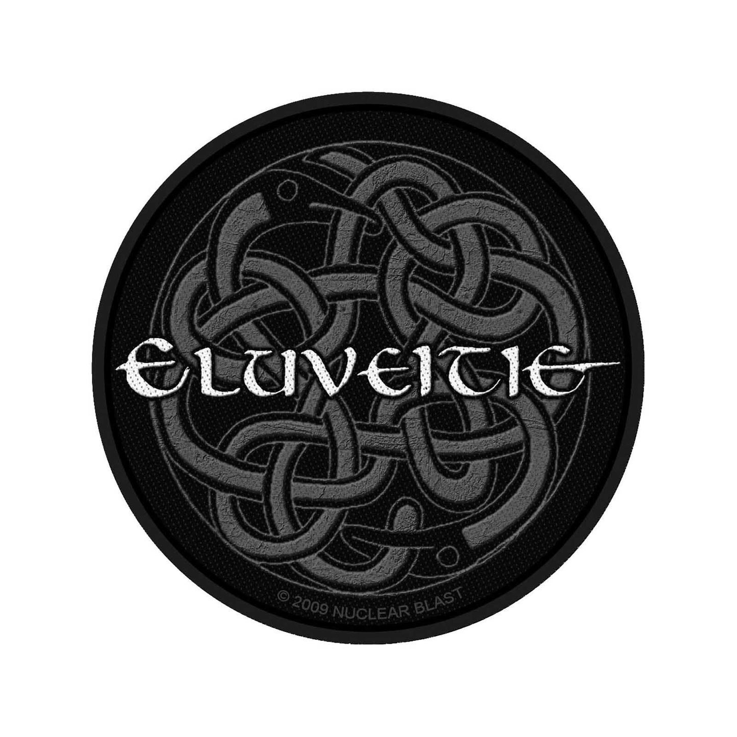 ELUVEITIE Patch - 3.75 Inch - Eluveitie Celtic Knot Swiss Folk Metal Band Embroidered Patch Applique Craft Supply - Officially Licensed