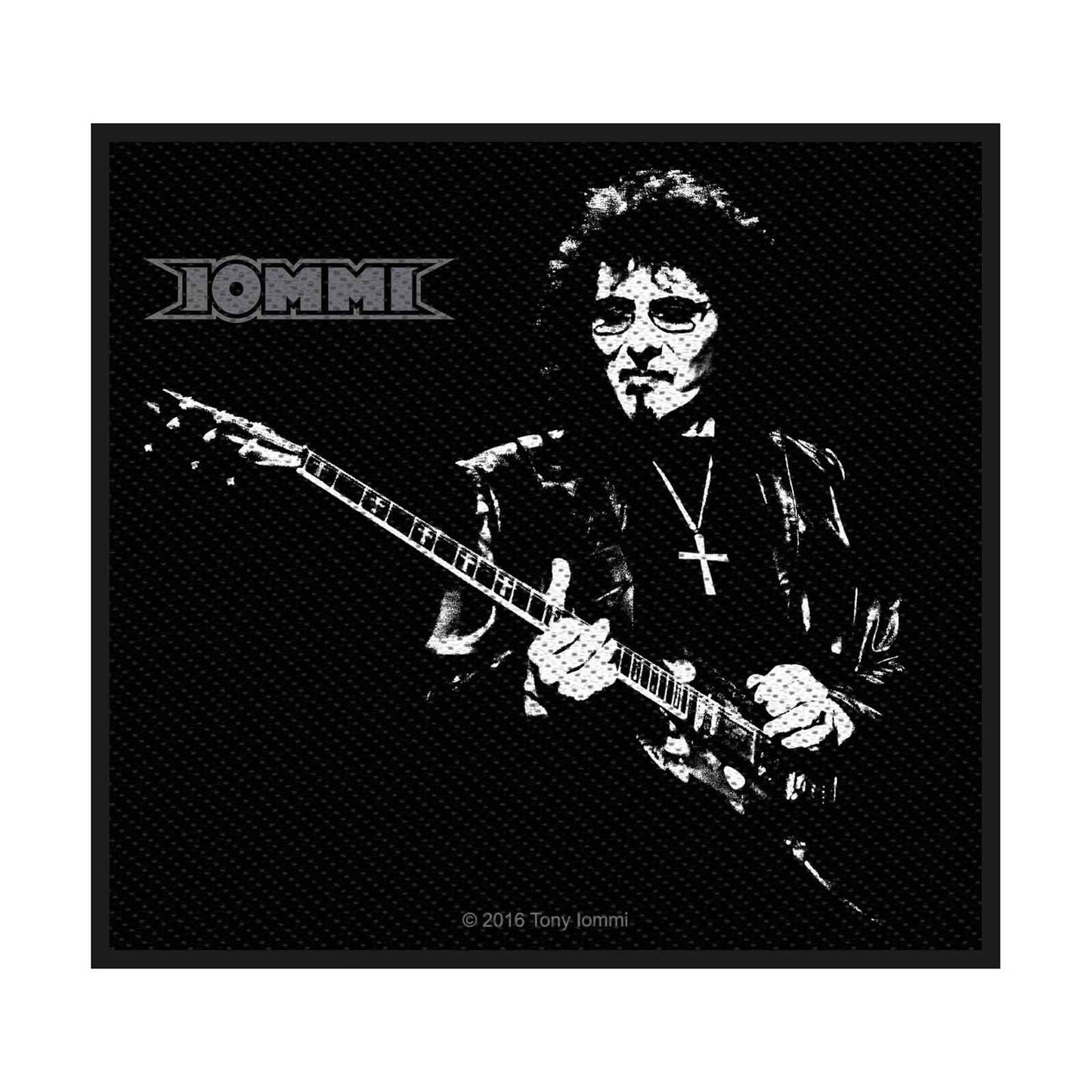 TONY IOMMI Vintage Patch - 3x4 Inch - Black Sabbath Band Founder Embroidered Patch Applique - Officially Licensed