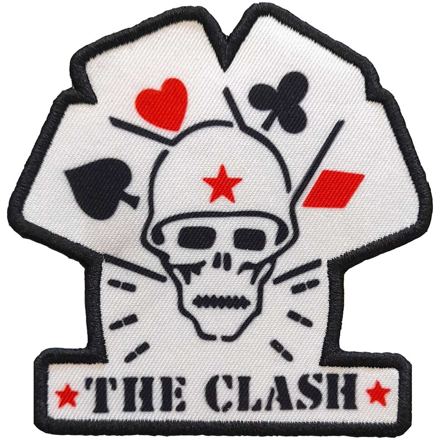 THE CLASH Cards Patch - 3.5x3.75 Inch - Clash Cards Rock Band Embroidered Patch Applique Craft Supply - Officially Licensed