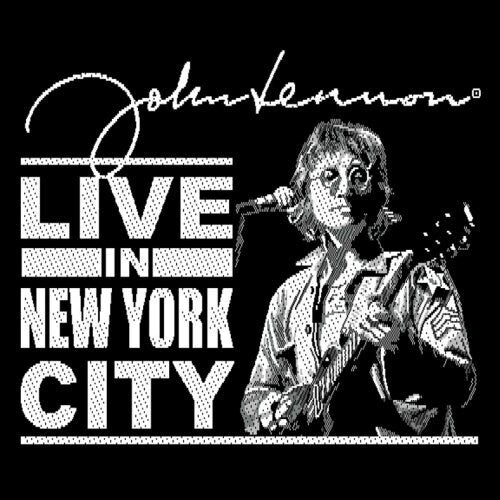 JOHN LENNON Nyc Patch - 3.5x3.5 Inch - John Lennon Live in New York City Embroidered Patch Applique Craft Supply - Officially Licensed