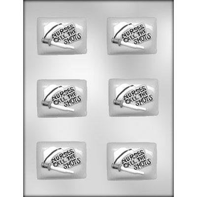 NURSES Call The Shots Chocolate Candy Mold -- Nurse Emergency Shot Nursing Doctor Medical