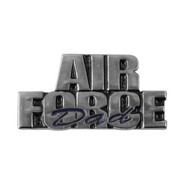 AIR FORCE Dad Lapel Pin - 1 Inch - Proud Parent USAF United States Air Force Enamel Pin for Backpack Tie Shirt Trading Button Pinback