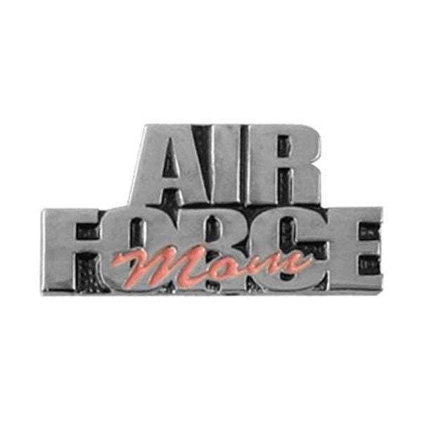 AIR FORCE Mom Lapel Pin - 1 Inch - Proud Parent USAF United States Air Force Enamel Pin for Backpack Tie Shirt Trading Button Pinback