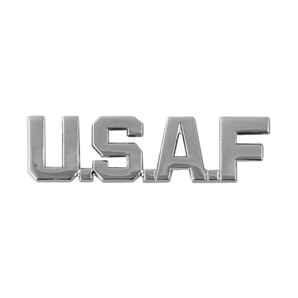 U.S.A.F Text Lapel Pin - 1.6 Inch - USAF United States Air Force Enamel Pin for Backpack Tie Shirt Trading Button Pinback Craft Supply