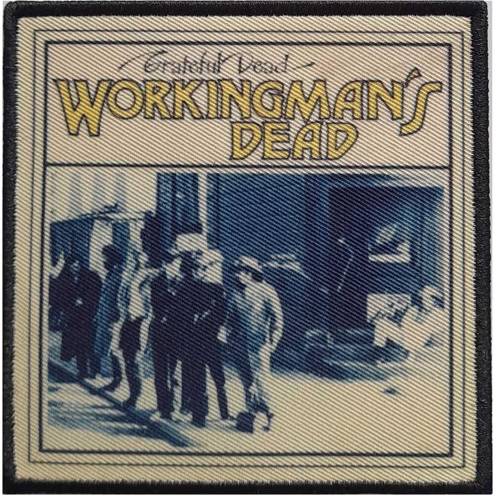 GRATEFUL DEAD Workingman's Dead Patch - 3.5x3.5 Inch - Rock Band Embroidered Patch Applique Craft Supply - Officially Licensed