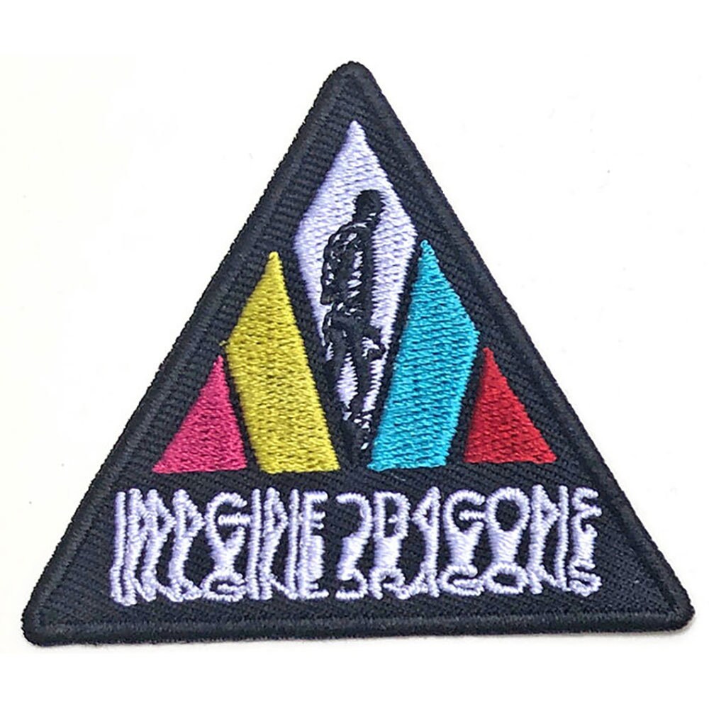 IMAGINE DRAGONS Blurred Triangle Patch - 2.5 Inch - American Pop Rock Band Embroidered Patch Applique Craft Supply - Officially Licensed